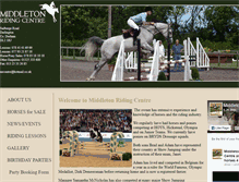 Tablet Screenshot of middletonridingcentre.com